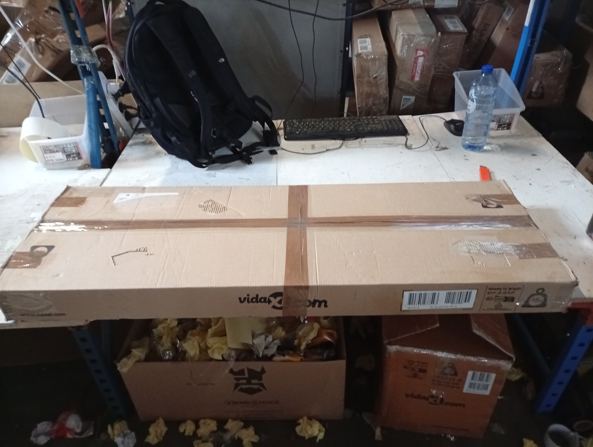 vidaXL Kledingkast OTTA Grenenhout Bruin/Grijs - 55% Korting!