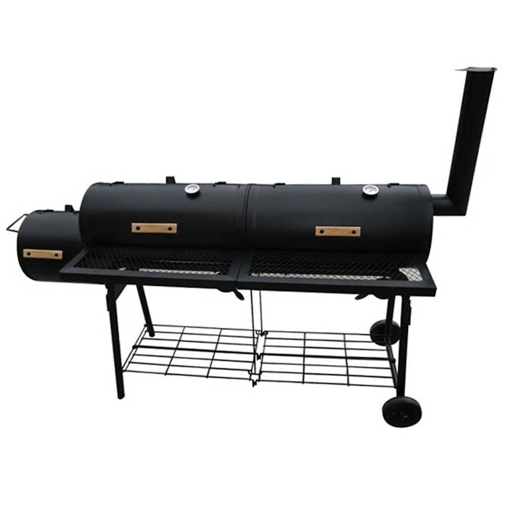 vidaXL Rookbarbecue Nevada XL Zwart - 35% Korting