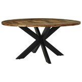 vidaXL Ronde Eettafel Ø160cm Massief Acaciahout - 55% Korting!