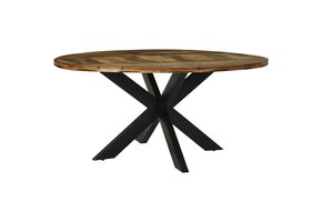 vidaXL Ronde Eettafel Ø160cm Massief Acaciahout - 55% Korting!
