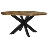 vidaXL Ronde Eettafel Ø160cm Massief Acaciahout - 55% Korting!