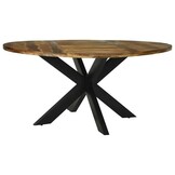 vidaXL Ronde Eettafel Ø160cm Massief Acaciahout - 55% Korting!