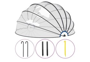 vidaXL Zwembadkoepel 559x275 cm - 35% Korting!