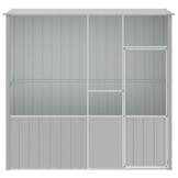 vidaXL Vogelkooi 215x78x200cm Gegalvaniseerd Staal Grijs - 35% Korting!