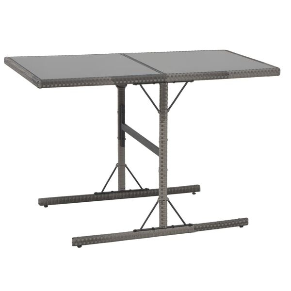 vidaXL 7-delige Tuinset Poly Rattan - Grijs | 35% Korting!