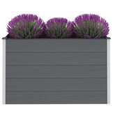 vidaXL Verhoogde Plantenbak 150x50x91cm HKC Grijs - 35% Korting