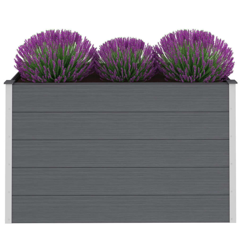 vidaXL Verhoogde Plantenbak 150x50x91cm HKC Grijs - 35% Korting