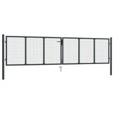 vidaXL Gaaspoort 400x125 cm Grijs - Nu met 55% Korting!