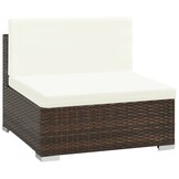vidaXL 6-delige Loungeset met Kussens - Poly Rattan Bruin (35% Korting)