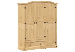 vidaXL Kledingkast Corona (55% KORTING!) - Massief Grenenhout