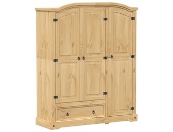 vidaXL Kledingkast Corona (55% KORTING!) - Massief Grenenhout