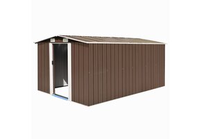 vidaXL Tuinschuur Metaal Bruin 257x392x181 cm - 60% Korting!