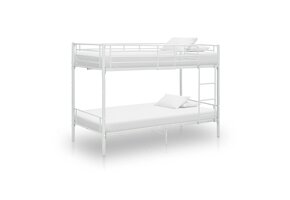 VidaXL Stapelbed Metaal Wit 90x200 cm - 55% Korting