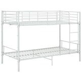 VidaXL Stapelbed Metaal Wit 90x200 cm - 55% Korting