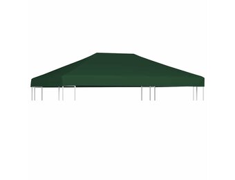 vidaXL Prieeldak 310 g/m² 4x3 m groen - 53% Korting!