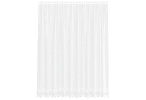 vidaXL Gordijnen Bloemen Wit 300x245 cm - Nu 35% Korting!