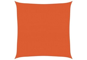 vidaXL Zonnezeil Vierkant 4x4m HDPE Oranje - Nu 59% Korting!