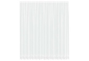 vidaXL Gordijnen Bloemen Wit (400x280cm) - 35% Korting