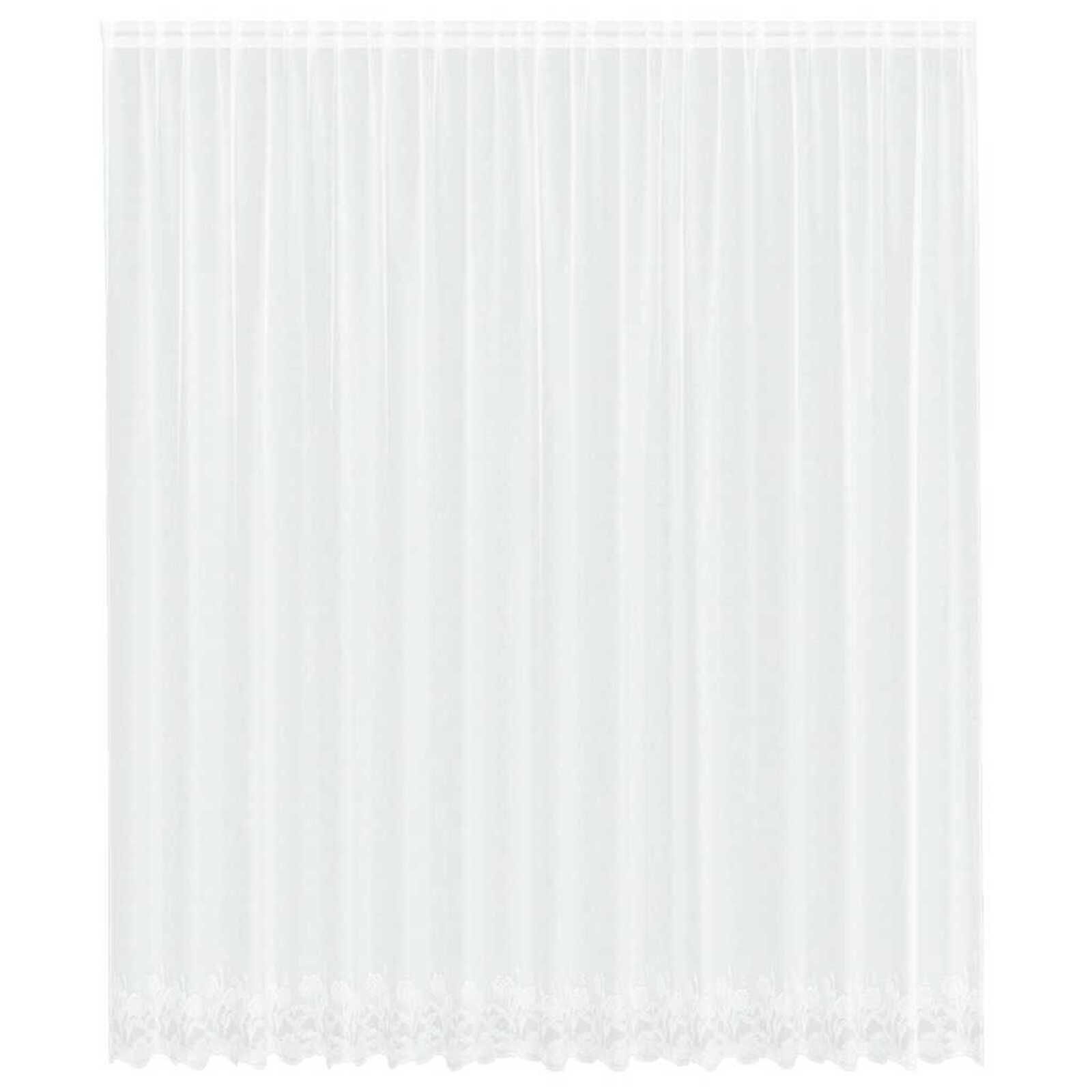 vidaXL Gordijnen Bloemen Wit (400x280cm) - 35% Korting