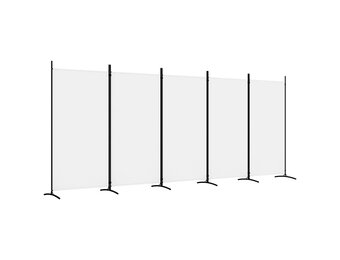 vidaXL Kamerscherm 5 Panelen Wit | 433x180 cm | -35% Korting