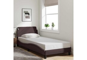 vidaXL Bedframe Donkerbruin Stof 90x190 cm - 57% Korting!