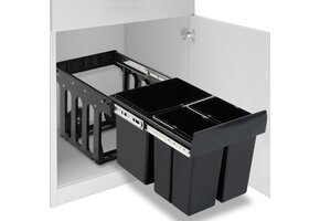 vidaXL Inbouwprullenbak Uittrekbaar Soft-Close 48L - 42% Korting!