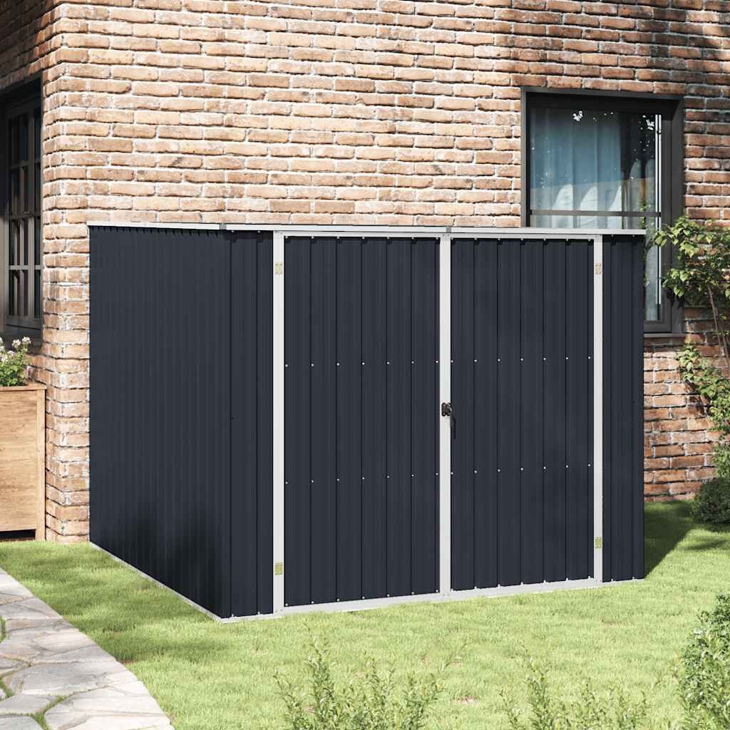 vidaXL Tuinschuur 195x198x159 cm Antraciet - 35% Korting!