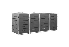 vidaXL Containerberging 4-voudig RVS - 55% Korting!