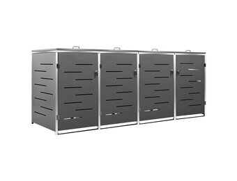 vidaXL Containerberging 4-voudig RVS - 55% Korting!