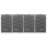 vidaXL Containerberging 4-voudig RVS - 55% Korting!