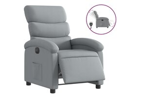 vidaXL Elektrische Fauteuil, Stof Lichtgrijs - 35% Korting