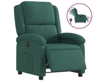 vidaXL Elektrische Fauteuil - Stof Donkergroen - 55% Korting