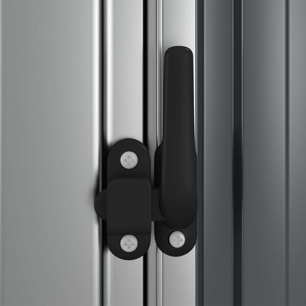 vidaXL Tuinschuur - 60% Korting! Gootstaal 180x97x209 cm Grijs