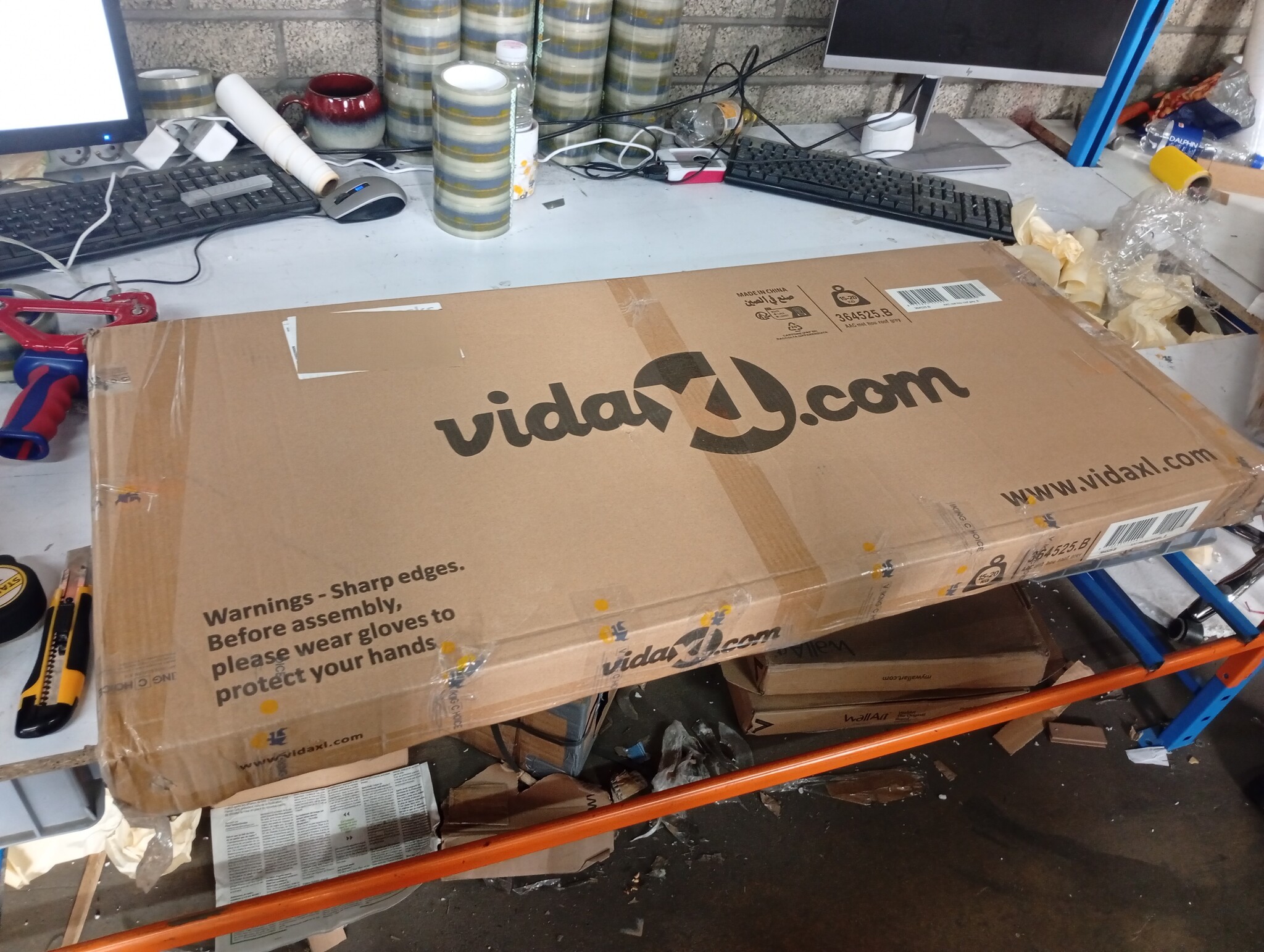 vidaXL Tuinschuur - 50% Korting - Staal Lichtgrijs