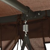 vidaXL Schommelbank met Prieel - Koffie - 35% Korting!