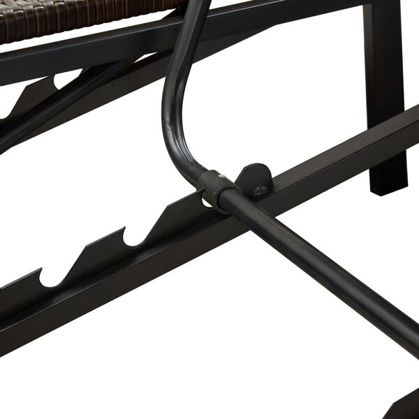 vidaXL Ligbed Poly Rattan Bruin (35% Korting)