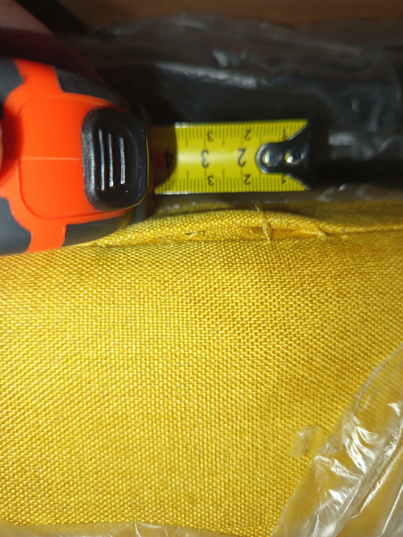 vidaXL 2-delig Bankstel Stof Geel - 55% Korting