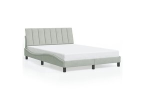 VidaXL Bedframe Fluweel Lichtgrijs 120x200 cm - 35% Korting!