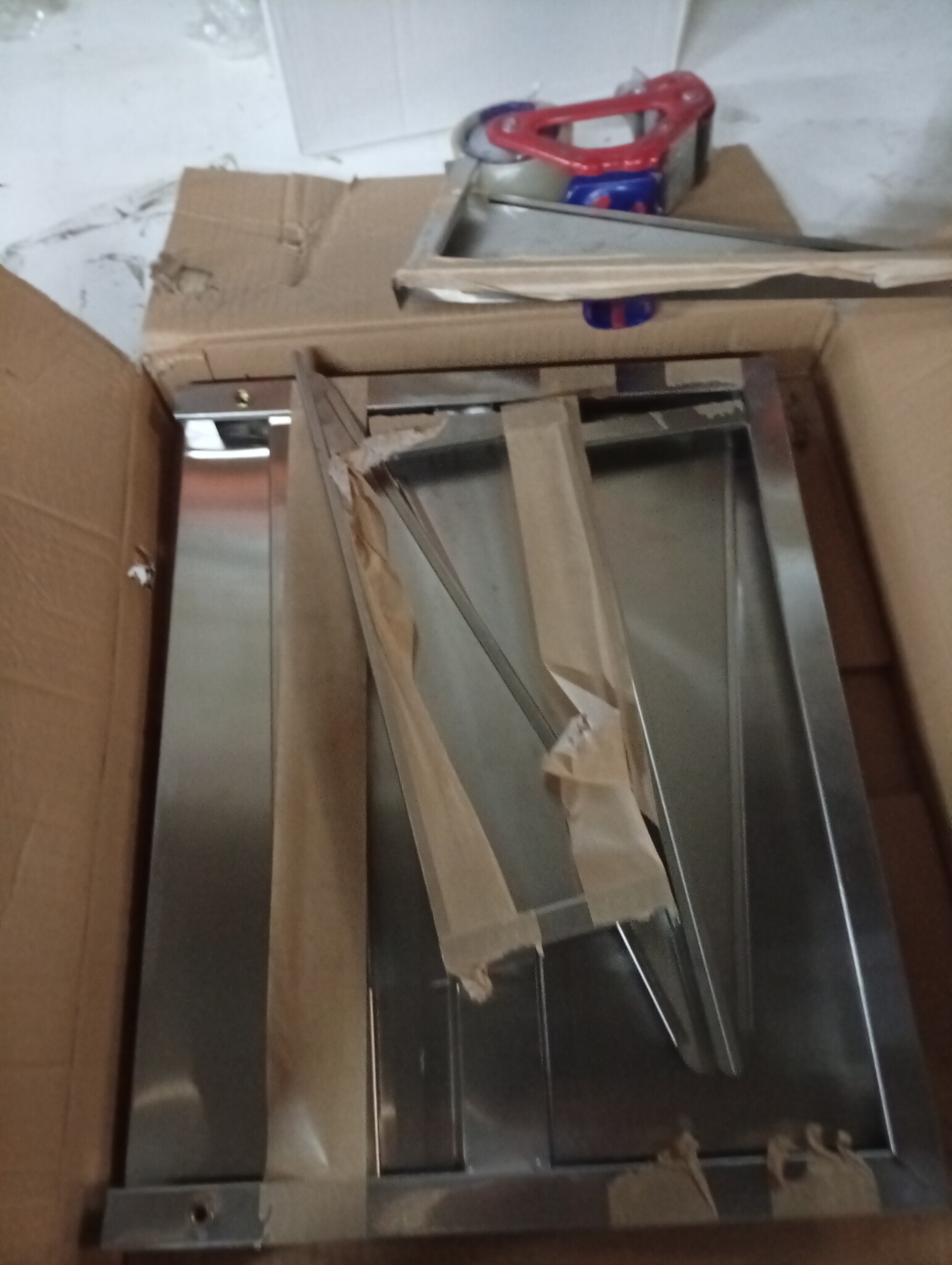 vidaXL 2-laags Wandschap RVS 50x40x48 cm - 55% Korting!