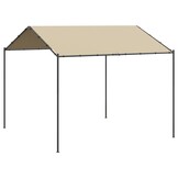 vidaXL Tuinpaviljoen 4x4m Beige - 55% Korting!