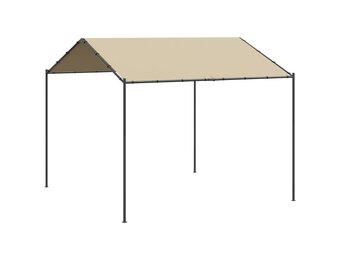 vidaXL Tuinpaviljoen 4x4m Beige - 55% Korting!