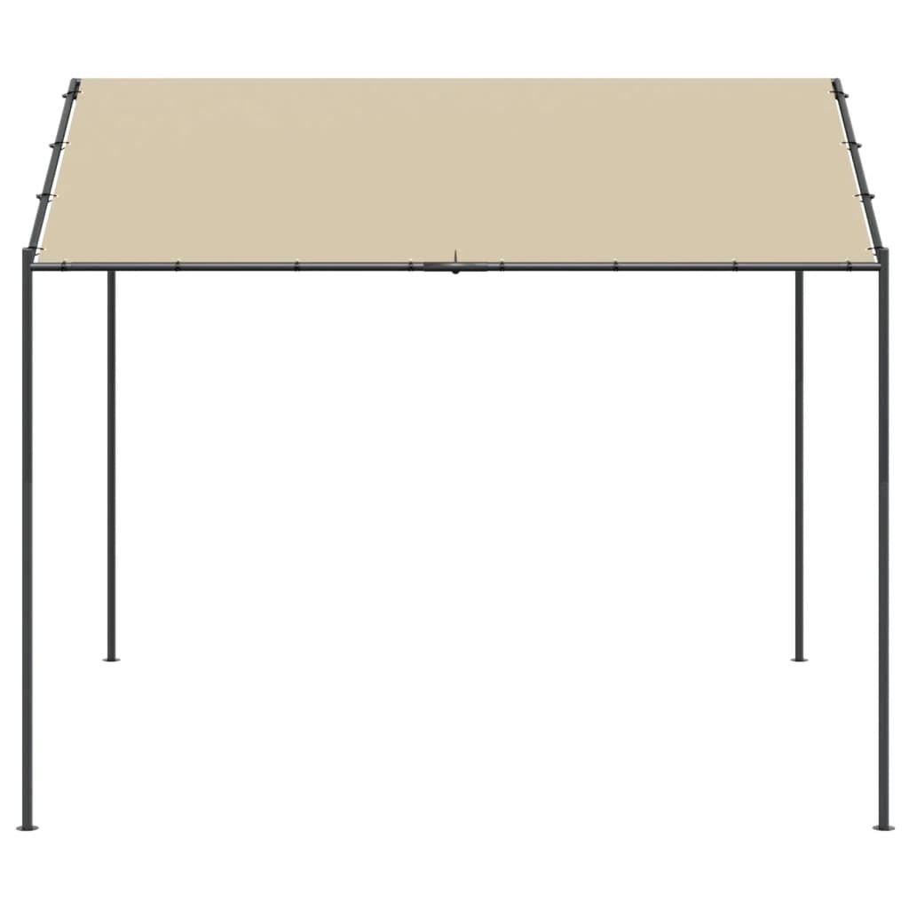 vidaXL Tuinpaviljoen 4x4m Beige - 55% Korting!