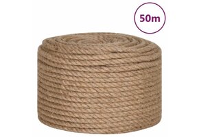 vidaXL Jute Touw 50m, 12mm dik - 35% Korting