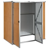 vidaXL Tuinschuur 161x89x161 cm Gegalvaniseerd Staal Bruin - 55% Korting!
