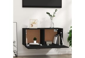 vidaXL Wandkast Zwart - 64% Korting!