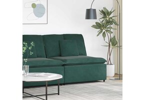 vidaXL Modulaire bank middenmodule 100cm donkergroen | 37% korting