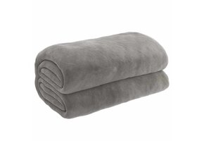 vidaXL Verzwaringsdeken met hoes 155x220 cm 7 kg Grijs | 53% Korting