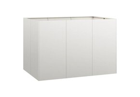 vidaXL Plantenbak Roestvrij Staal 120x80x80 cm - 35% Korting!