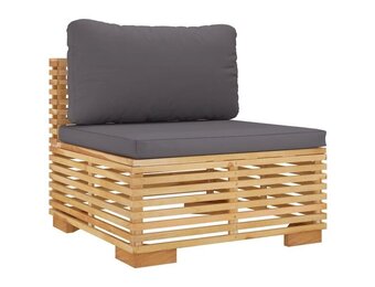 vidaXL Tuinmiddenbank Massief Teakhout | 71% Korting