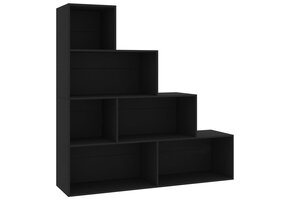 vidaXL Boekenkast/Kamerscherm - Zwart Bewerkt Hout - 35% Korting!